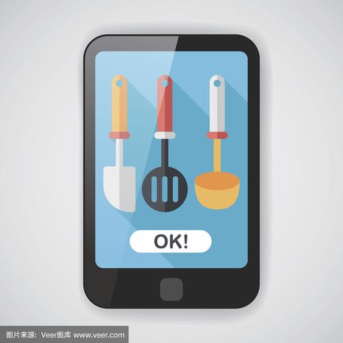 烹调用具,公寓,刮刀,长阴影,家用器具